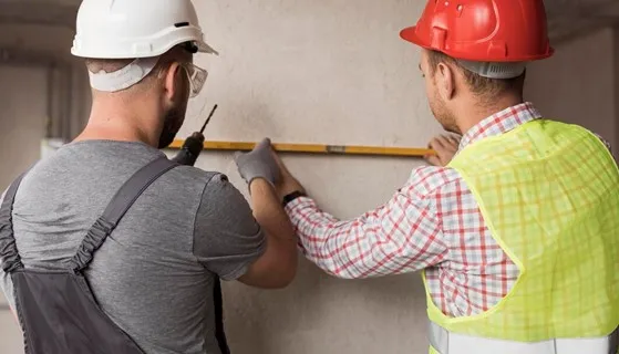Inspectors conducting a pre listing home inspection